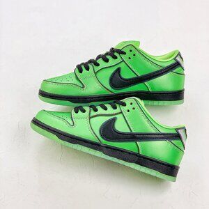 Nike Dunk Sb Low Powerpuff Girls Green Sneakers